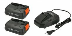 Gardena 18 Volt 14907-20 Kit De Démarrage P4A QC+2x2.5Ah -Lot de batterie Soldes 14907 20 kit de demarrage p4a qc 2x2 5ah 2