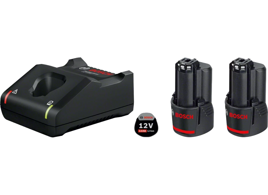 Bosch Bleu Accessoires 12 Volt 1600A019RD Pack 2 Batteries GBA 12V 3.0 Ah + Chargeur GAL 12V-40 1 Bosch Bleu Accessoires 12 Volt 1600A019RD Pack 2 Batteries GBA 12V 3.0 Ah + Chargeur GAL 12V-40