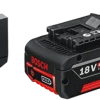 Bosch Bleu Accessoires 18 Volt 1600A019S0 Pack 2 Batteries GBA 18V 4.0Ah + Chargeur GAL 18V-40