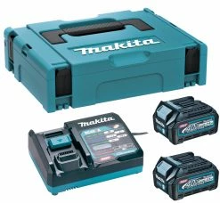 Makita Accessoires 40 Volt 191J81-6 Kit De Démarrage XGT DC40RA/2xBL4025 Chargeur XGT 40V Max 2,5Ah Li-Ion DC40RA En MBox -Lot de batterie Soldes 191j81 6 kit de demarrage xgt dc40ra 2xbl4025 chargeur xgt 40v max 2 5ah li ion dc40ra en mbox 2