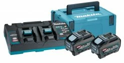 Makita Accessoires 40 Volt 191U13-9 Kit De Démarrage XGT DC40RB Dual Charger 2 X Batterie BL4050F 40V Max 5.0Ah Dans MBox