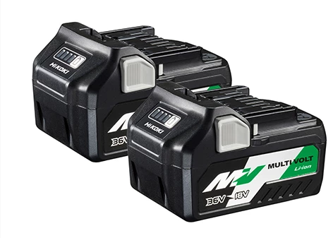 HIKOKI Accessoires 36 Volt 373788 TwinPack - BSL36A18 Batterie Multivolt 36V 2.5Ah/ 18V 5.0Ah Li-Ion 2 HIKOKI Accessoires 36 Volt 373788 TwinPack - BSL36A18 Batterie Multivolt 36V 2.5Ah/ 18V 5.0Ah Li-Ion – Image 2
