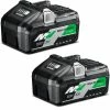 HIKOKI Accessoires 36 Volt 375575 TwinPack - BSL36B18 Batterie Multivolt 36V 4.0Ah/ 18V 8.0Ah Li-Ion