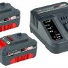 Einhell 18 Volt 4512098 Kit De Démarrage 18V 2x 3,0 Ah + Chargeur De Batterie