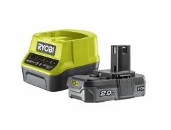 Ryobi Accessoires 5133003357 RC18120-115 Batterie One+ 18 Volt 1.5 Ah + Chargeur