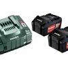 Metabo Accessoires 18 Volt 685051000 Set De Base - 2 X 18V 5.2Ah Li-Ion Batterie + Chargeur ASC145