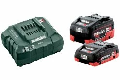 Metabo Accessoires 18 Volt 685160000 Pack Batterie 1 X 18V LiHD 4.0Ah + 1 X 18V LiHD 5.5Ah + 1 X Chargeur ASC 55