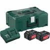 Metabo Accessoires 18 Volt Basis-Sets Sets De Base De Batteries Avec Chargeur 685064000