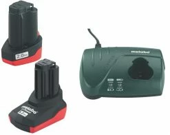 Metabo Accessoires 10,8 Volt Basis-Sets Sets De Base De Batteries Avec Chargeur 685067000