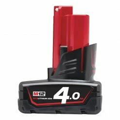 Milwaukee Accessoires 12 Volt Batterie Red Lithium 4.0 A.h M12 B4