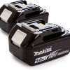 Makita Accessoires BL1850B Duopack - 2 X Batterie 18 Volt 5.0Ah Li-Ion