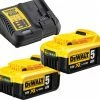 DeWalt Accessoires 18 Volt DCB115P2 18V Démarreur (2x 5.0Ah Accu) + Multilader XR