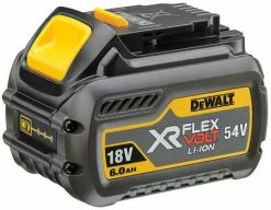 DeWalt Accessoires 54 Volt DCB118T2-QW Pack 2 Batteries XR FLEXVOLT 18V/54V 6Ah/2Ah Li-Ion + Chargeur Rapide