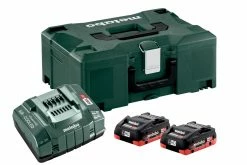 Metabo Accessoires 18 Volt Ensemble De Base 2 X LiHD 4.0 Ah + MetaLoc (685130000)