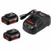 Bosch Bleu Accessoires Kit De Demarrage 1 - 2 X Batteries GBA 18 Volt 5,0 Ah M-C Professionnel GAL1880CV Chargeur