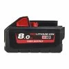 Milwaukee Accessoires 18 Volt M18™ HIGH OUTPUT™ Batterie 8.0 Ah HB8