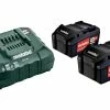 Metabo Accessoires 18 Volt Pack Batterie 2 X 18V 4.0Ah Li-Ion + 1 X Chargeur ASC 55 685050000