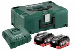 Metabo Accessoires 18 Volt Set De Batteries 2 X 18V LiHD 8.0Ah + 1 X Lader ASC Ultra 685131000