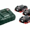 Metabo Accessoires 18 Volt Sets De Batteries 3 X 18V LiHD 4.0Ah + 1 X Chargeur ASC 30-36 V 685132000
