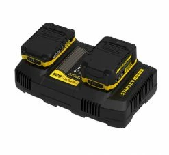 Stanley SFMCB24 Chargeur De Batterie Double Fatmax V20 18 Volts