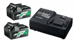 HIKOKI Accessoires 36 Volt UC18YSL3WEZ Pack 2 Batteries Multivolt + Chargeur Rapide