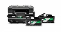 HIKOKI Accessoires 36 Volt UC18YTSLWB2 BoosterPack - 2 X BSL36B18 Batterie Multivolt 36V 4.0Ah/ 18V 8.0Ah Li-Ion + Multiload UC18YTSL